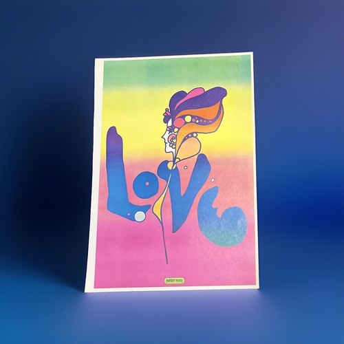 Vintage peter max - poster, love