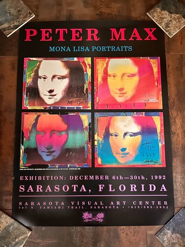 1992 peter max mona lisa - peter,