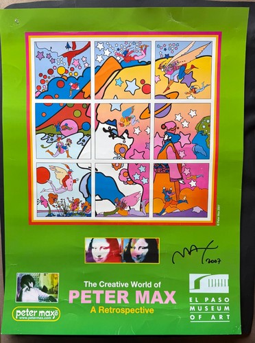 Signed peter max - max, poster