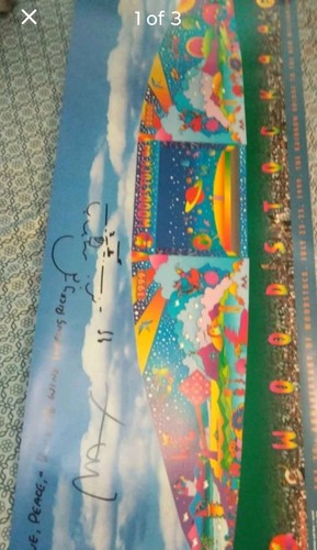 Peter max signed woodstock - signed, "woodstock"